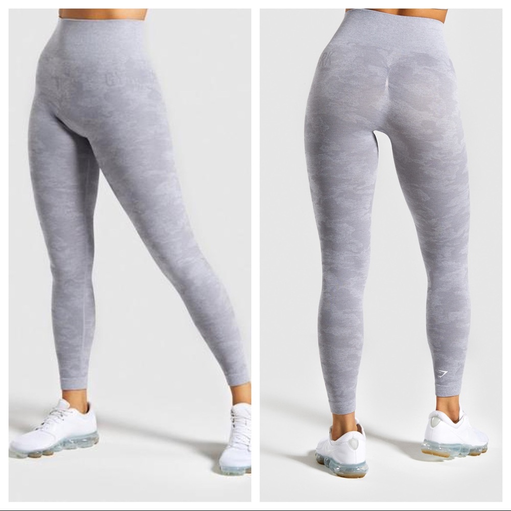 Gymshark Lilac Camp Seamless Leggings NWT
